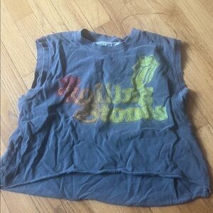 Rolling Stones Kids Sleeveless Gray Shirt Size Small